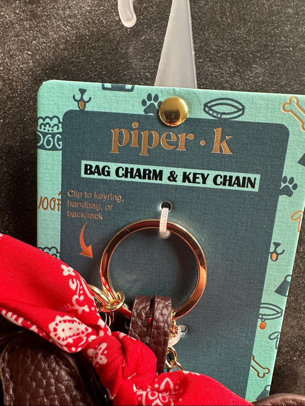 NEW PIPER K Dachshund Dog Bag charm and key chain - Picture 8 of 9
